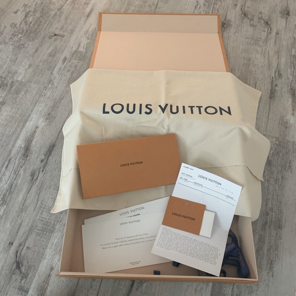 Authentic Louis Vuitton Box and Dust Bag Set